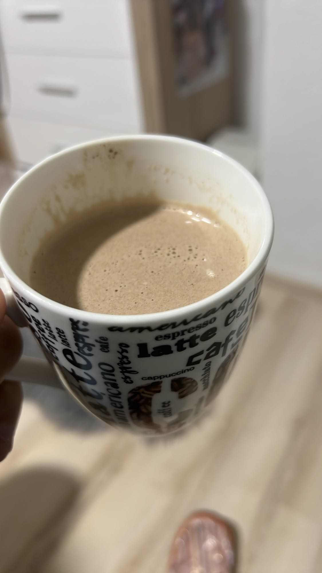 Hot chocolate drink
