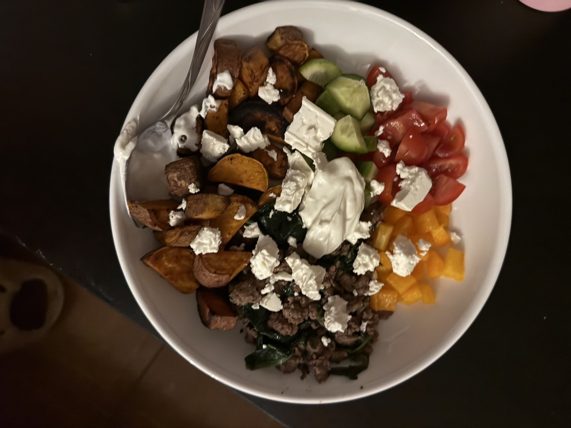 Colorful Veggie Beef Bowl