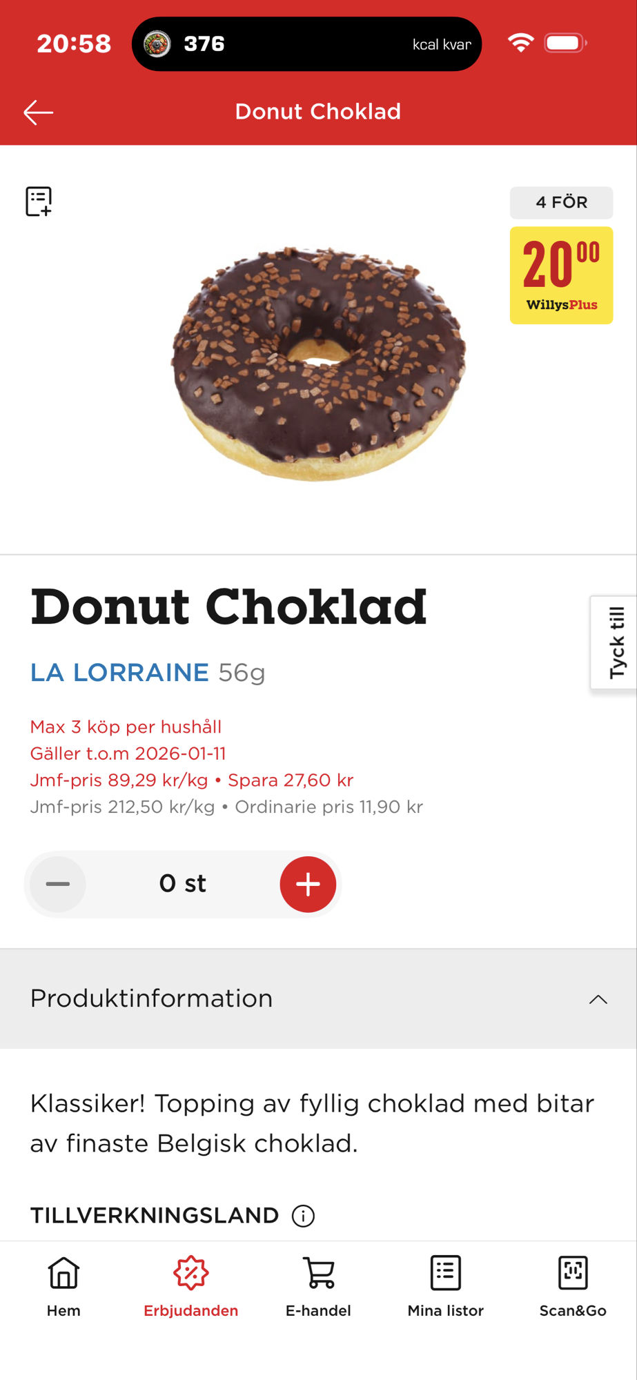 Donut choklad