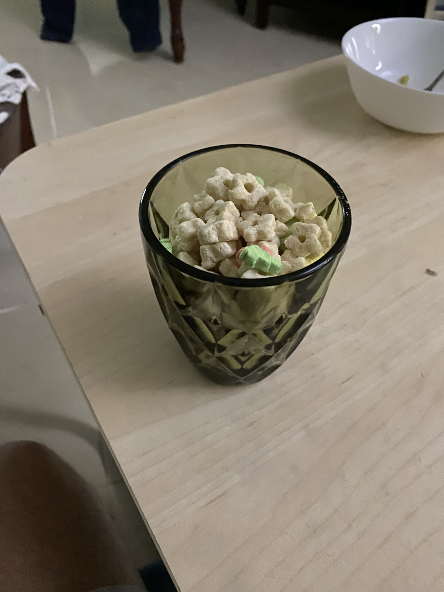 vaso de cereal seco