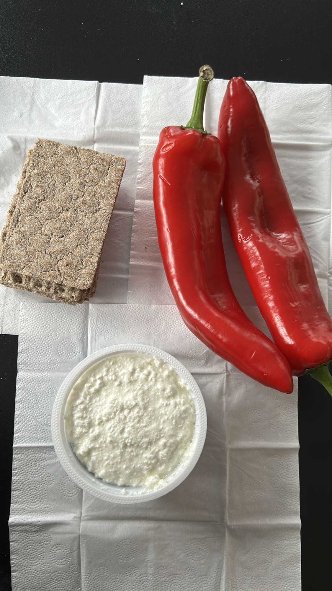 Pimientos con requesón