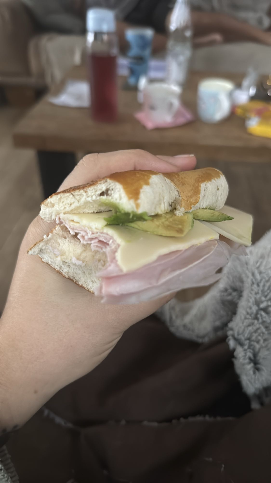 Ham Cheese Avocado Sandwich