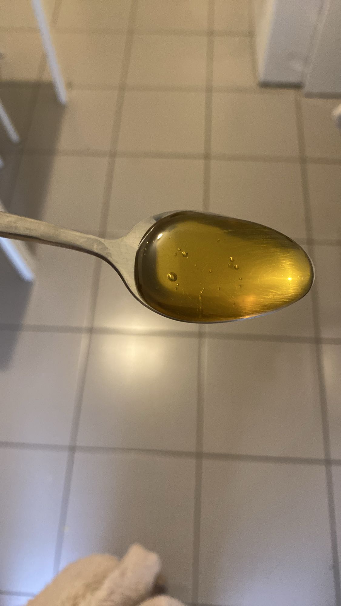 Cuillère d'huile d'olive