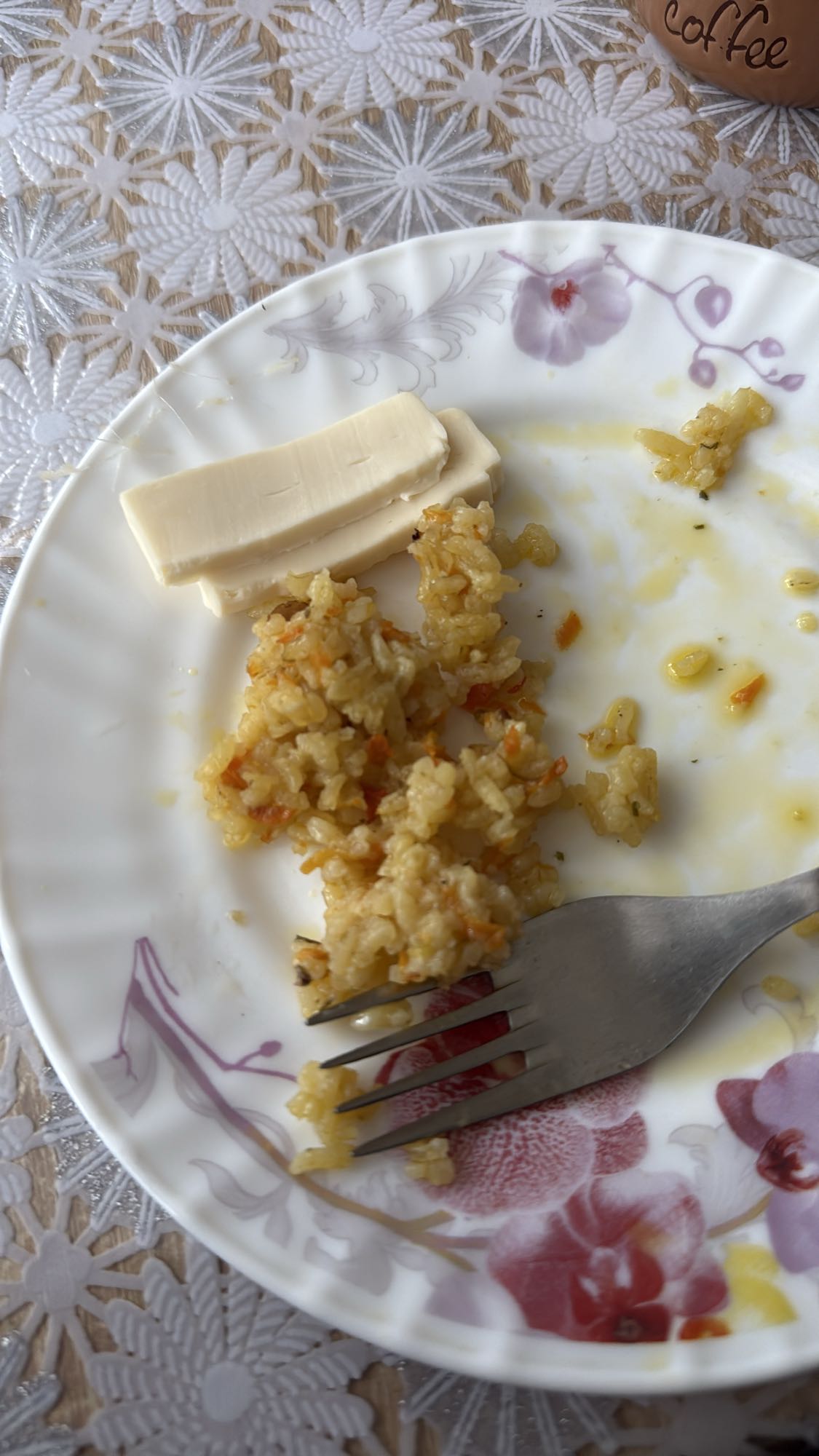 рис с маслом и сыром