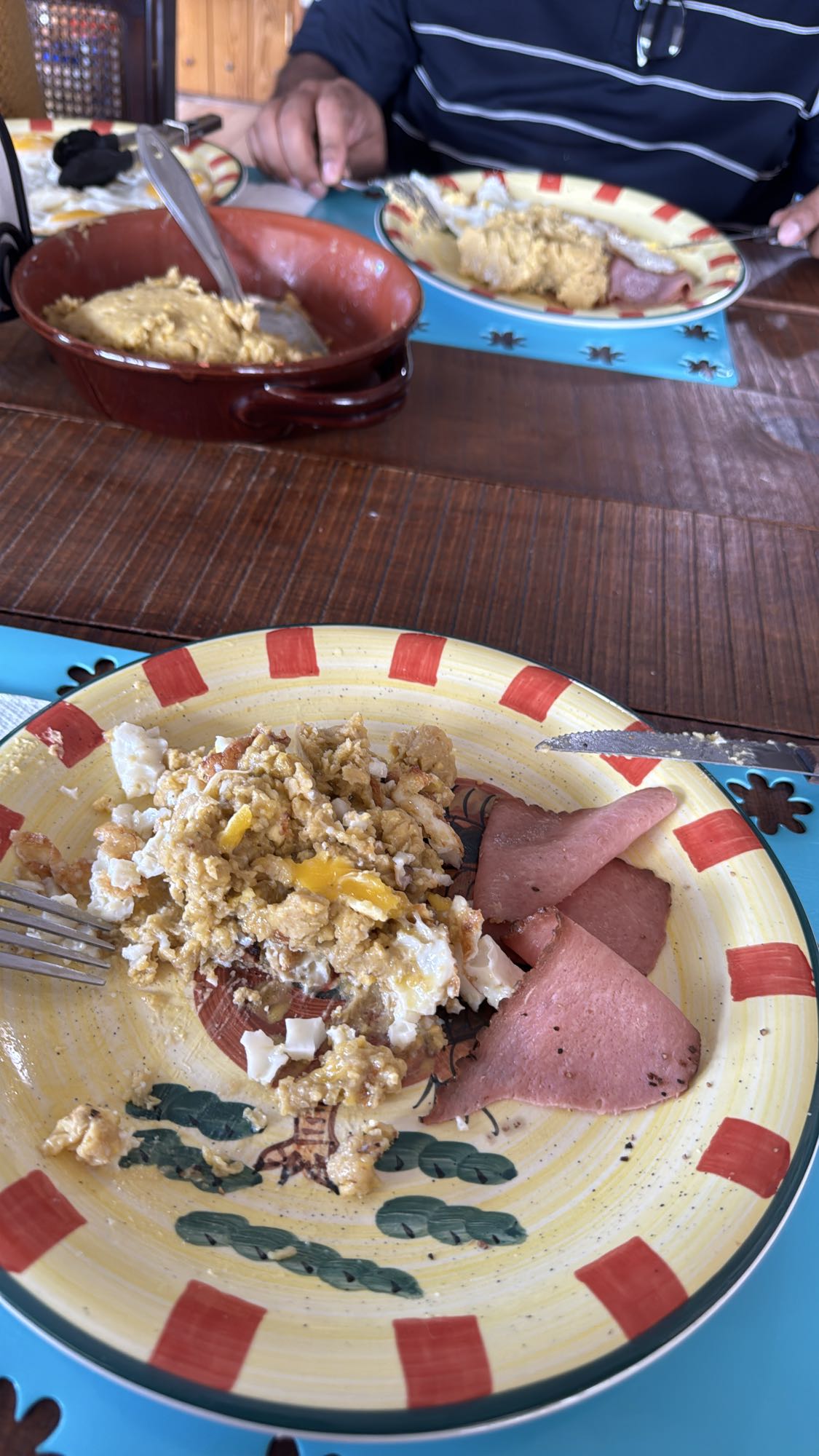 Huevos con jamón