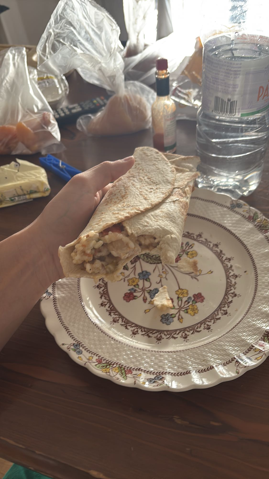 Burrito de cerdo y arroz