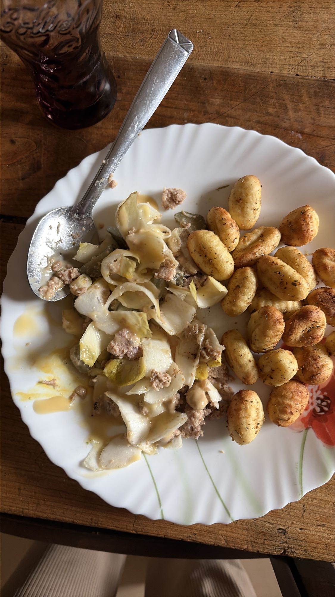 Gnocchis et gratin d'endives