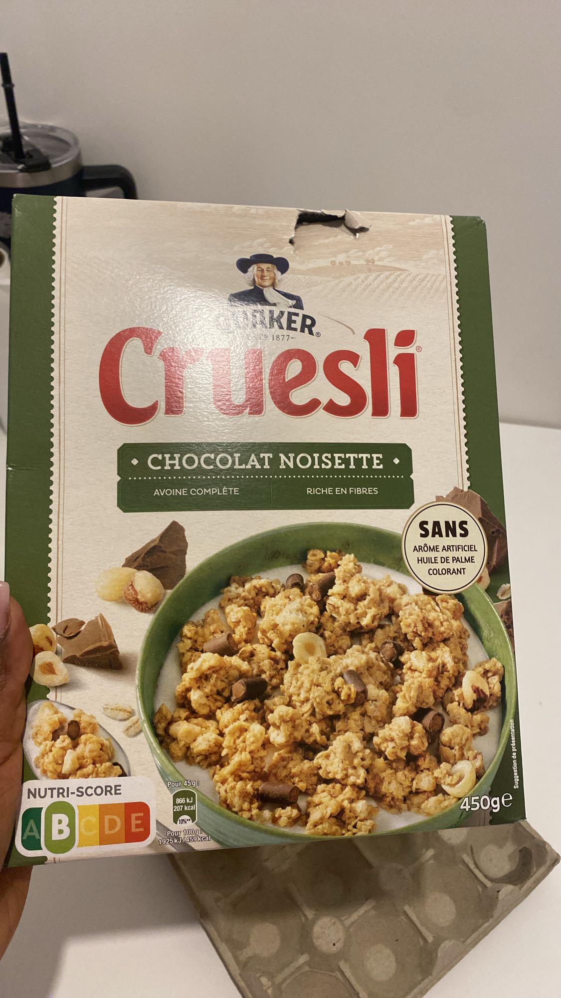 Céréales chocolat noisette