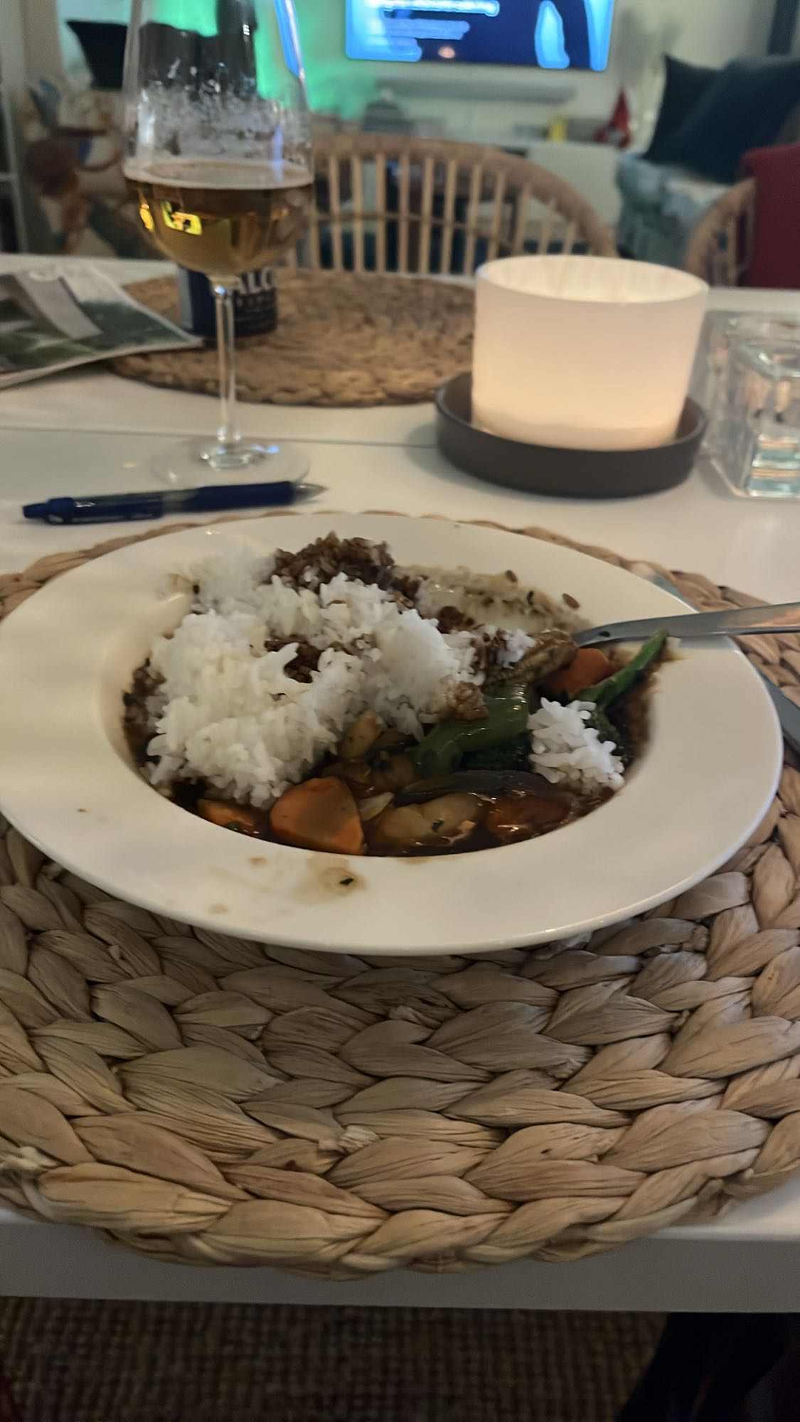 Ris med grönsaksgryta