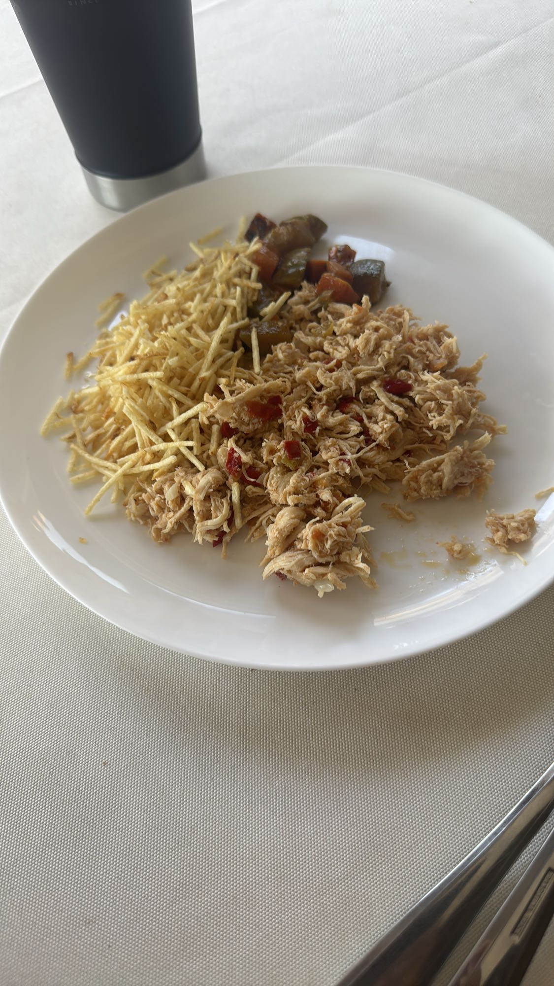 Frango com batata palha