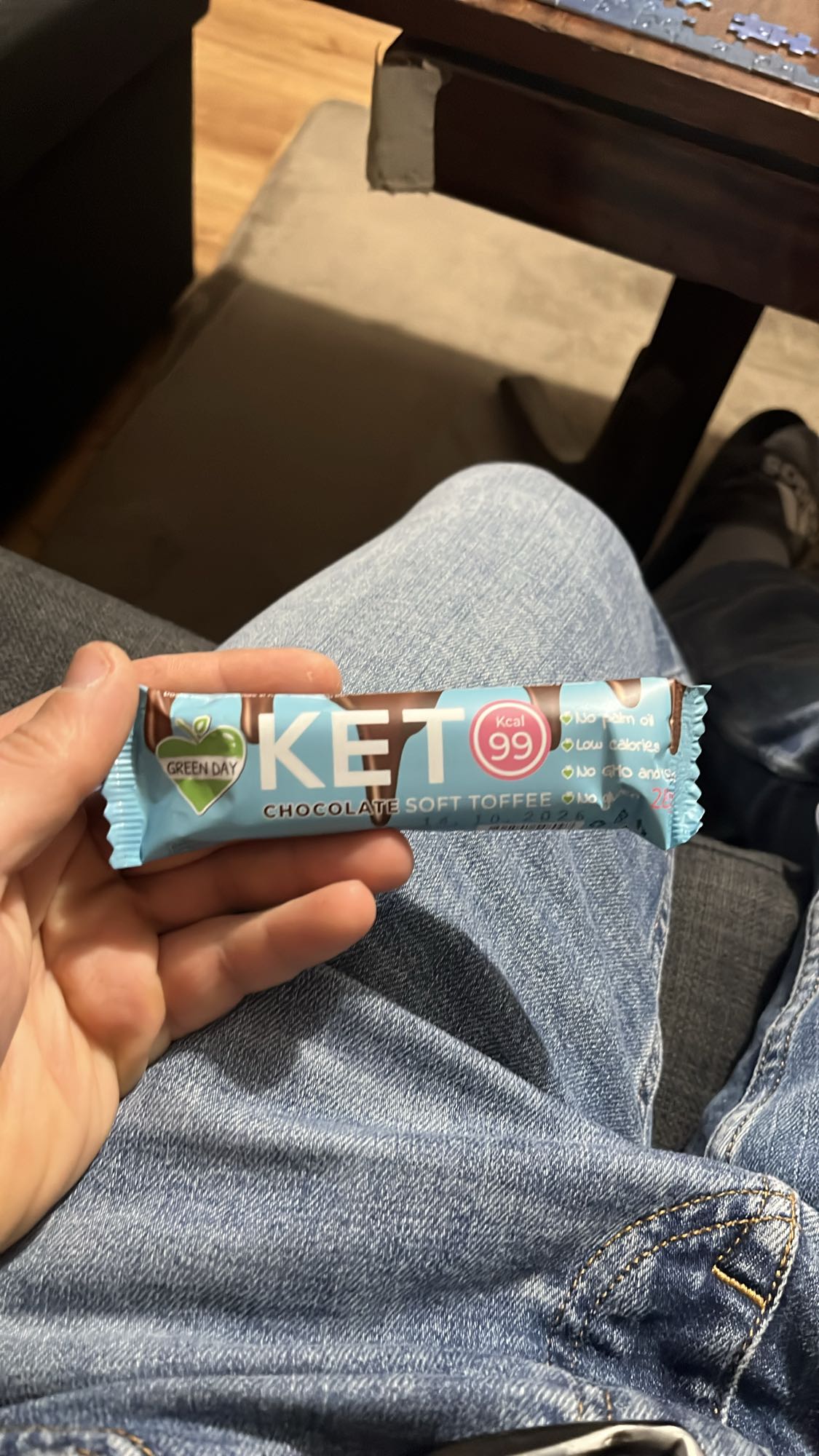 Кето шоколадов тофи бар