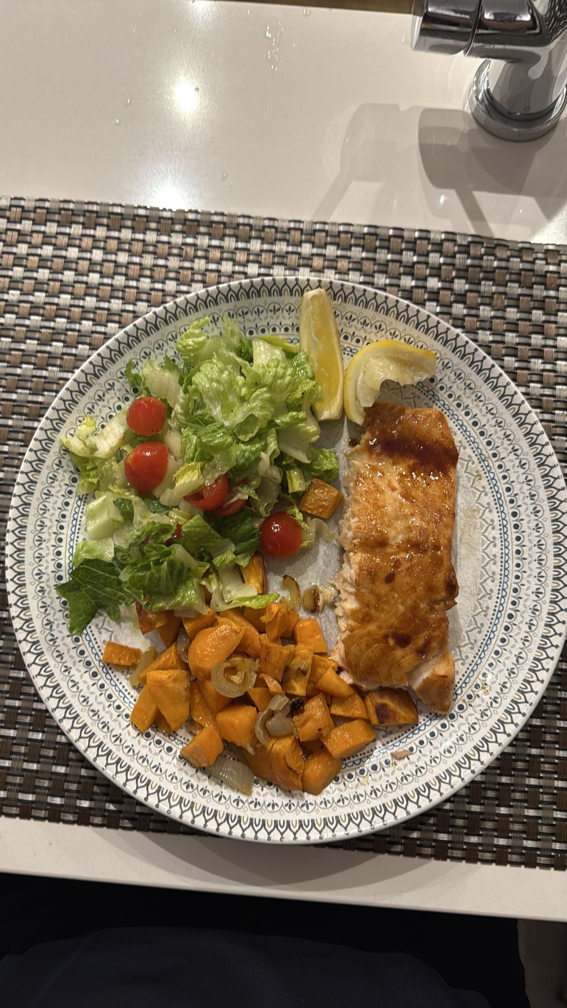 Saumon avec légumes