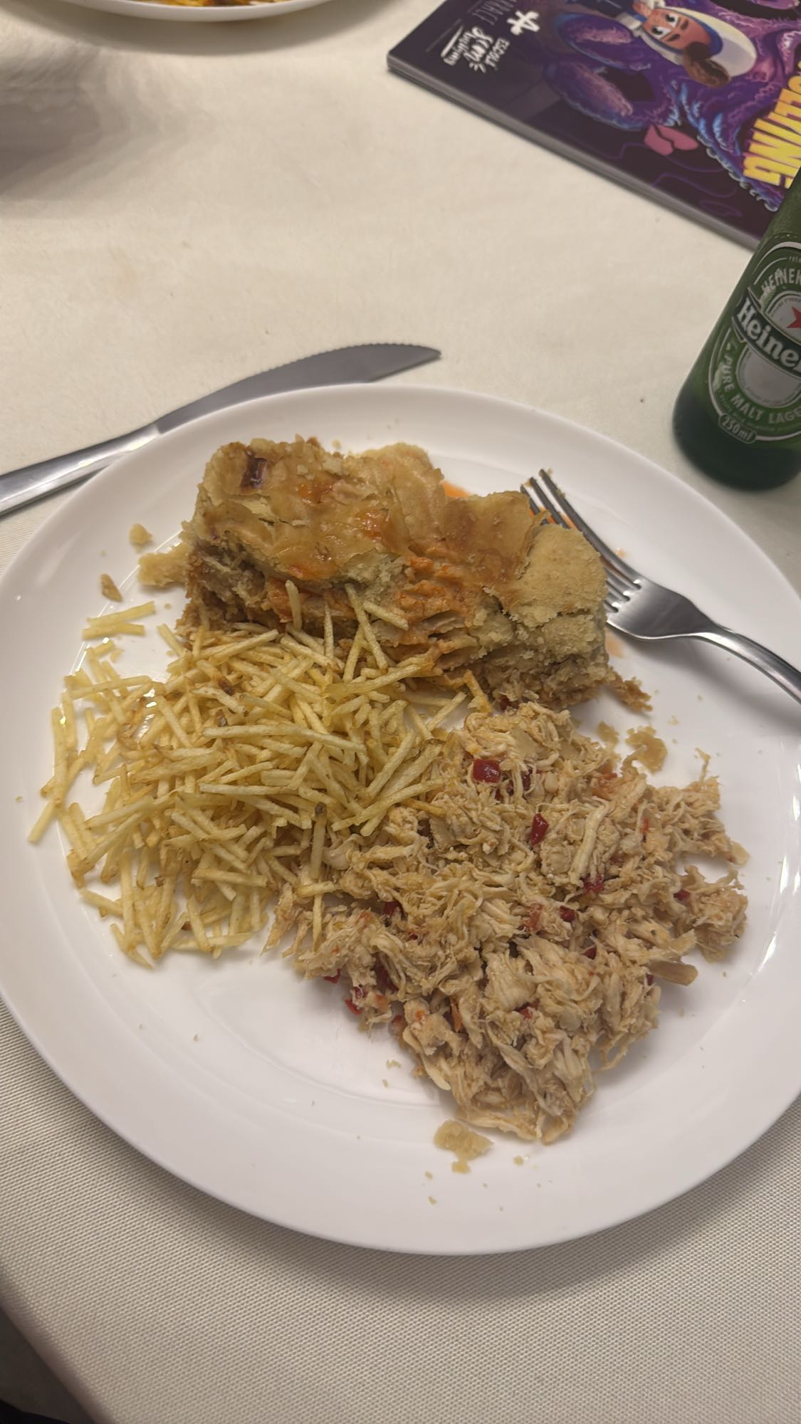 Torta com frango e batata