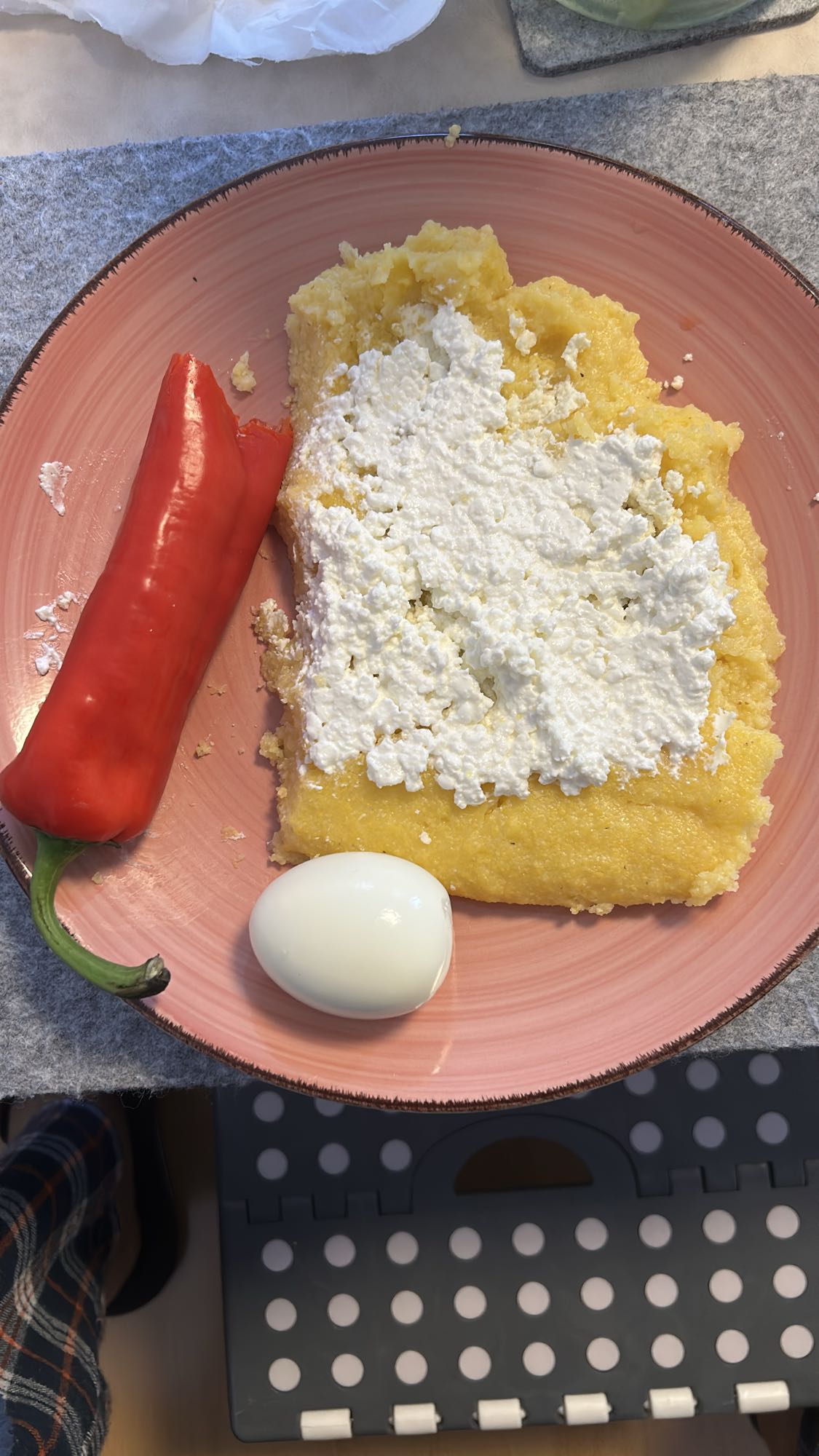 Desayuno con polenta