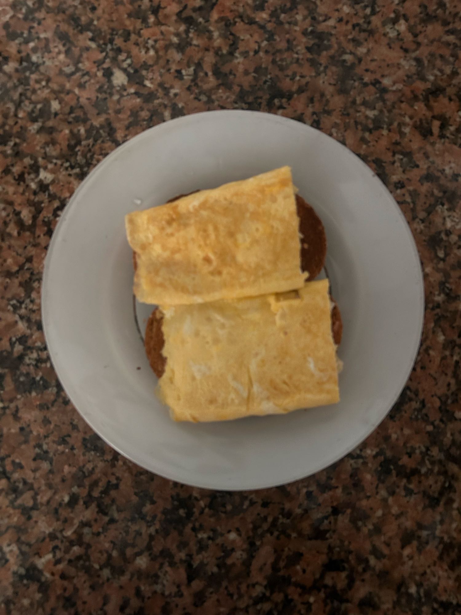 Tostada con tortilla francesa