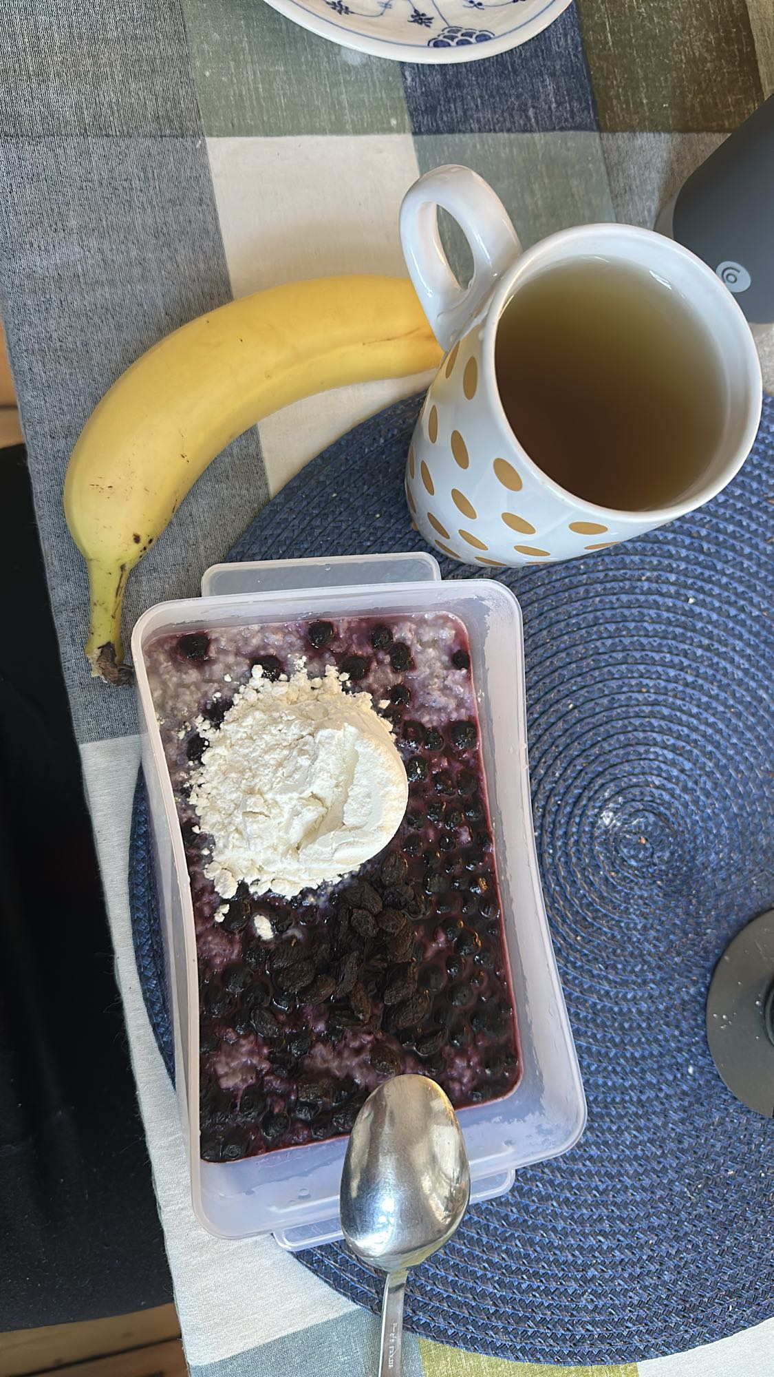 Havregrynsgröt med frukt