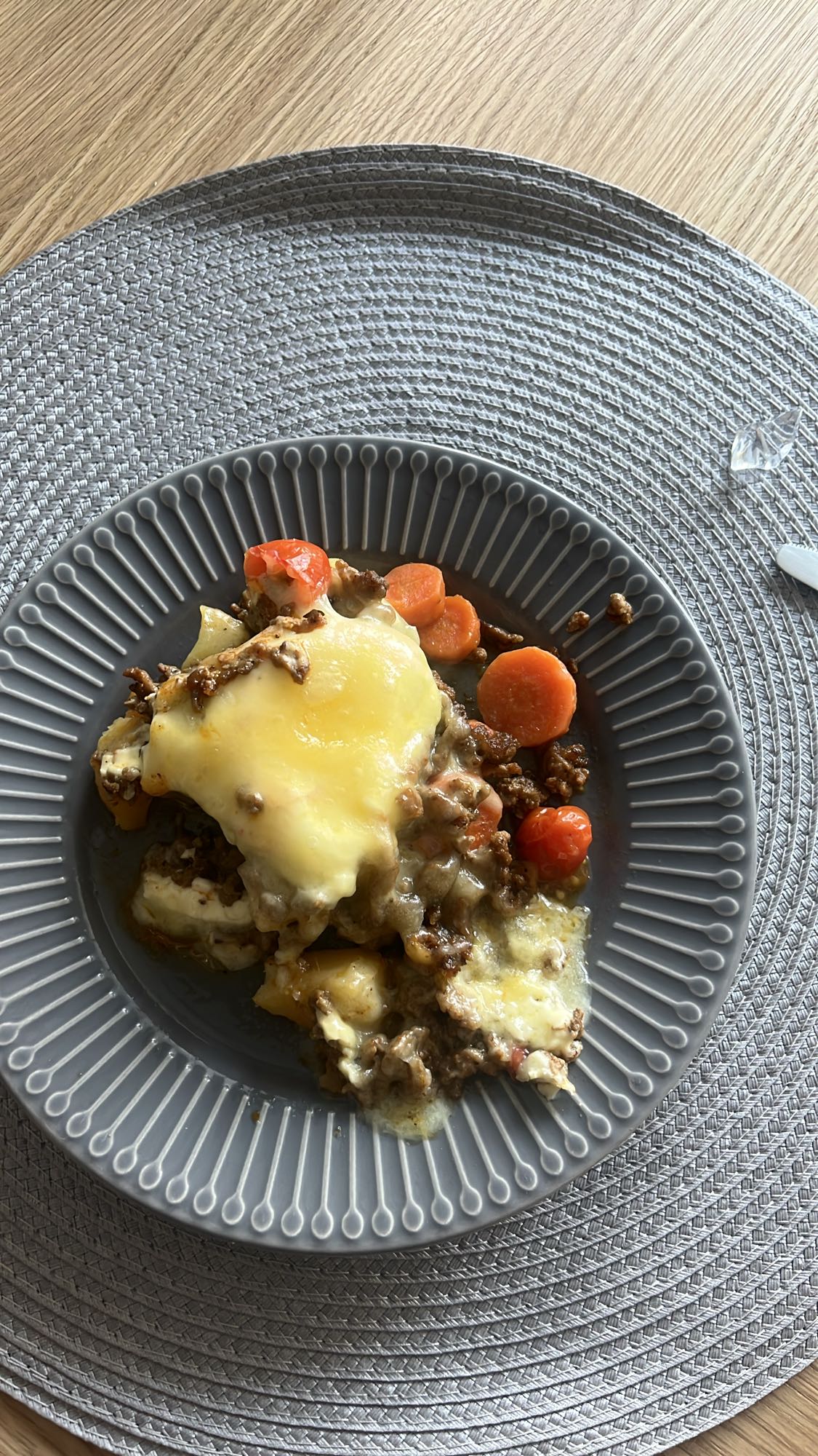 Köttfärsgratäng med grönsaker