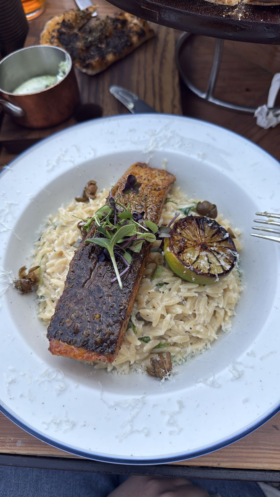 Salmon Orzo Pasta