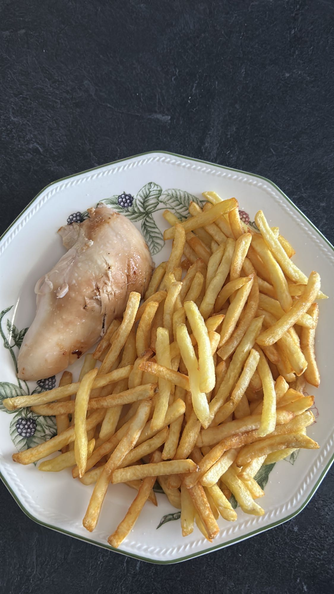 Poulet et frites