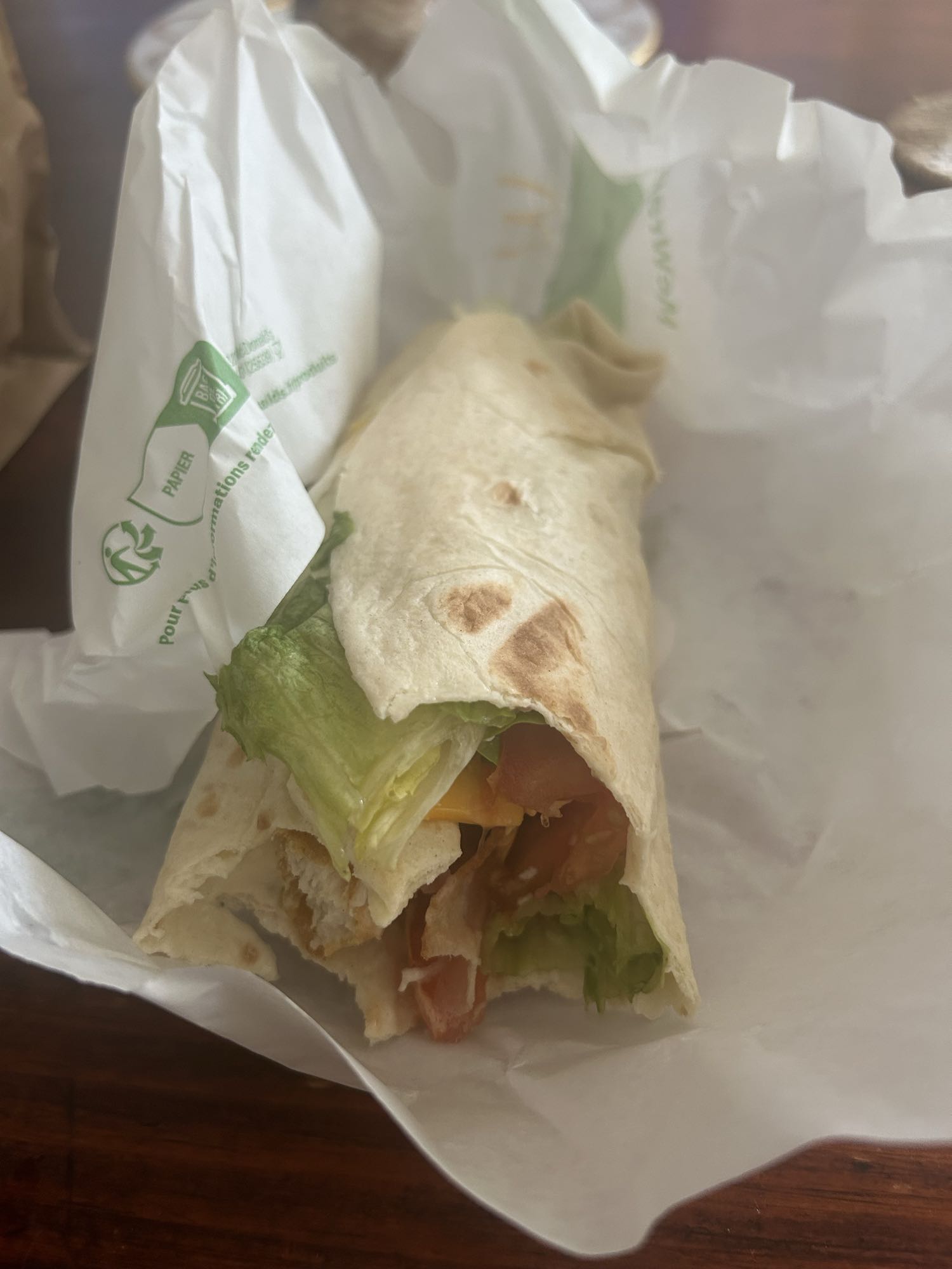 Wrap au poulet