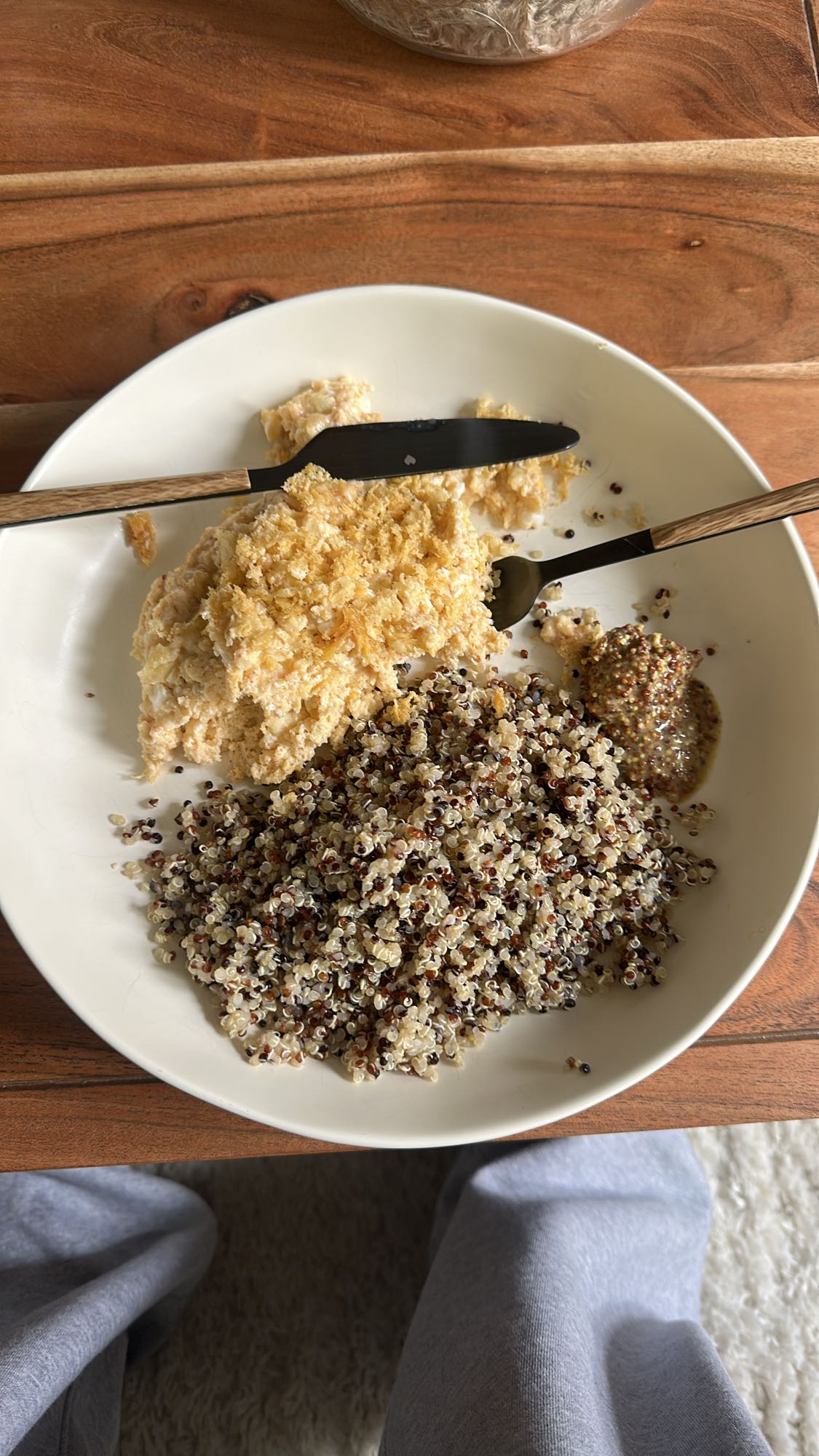Poulet quinoa moutarde