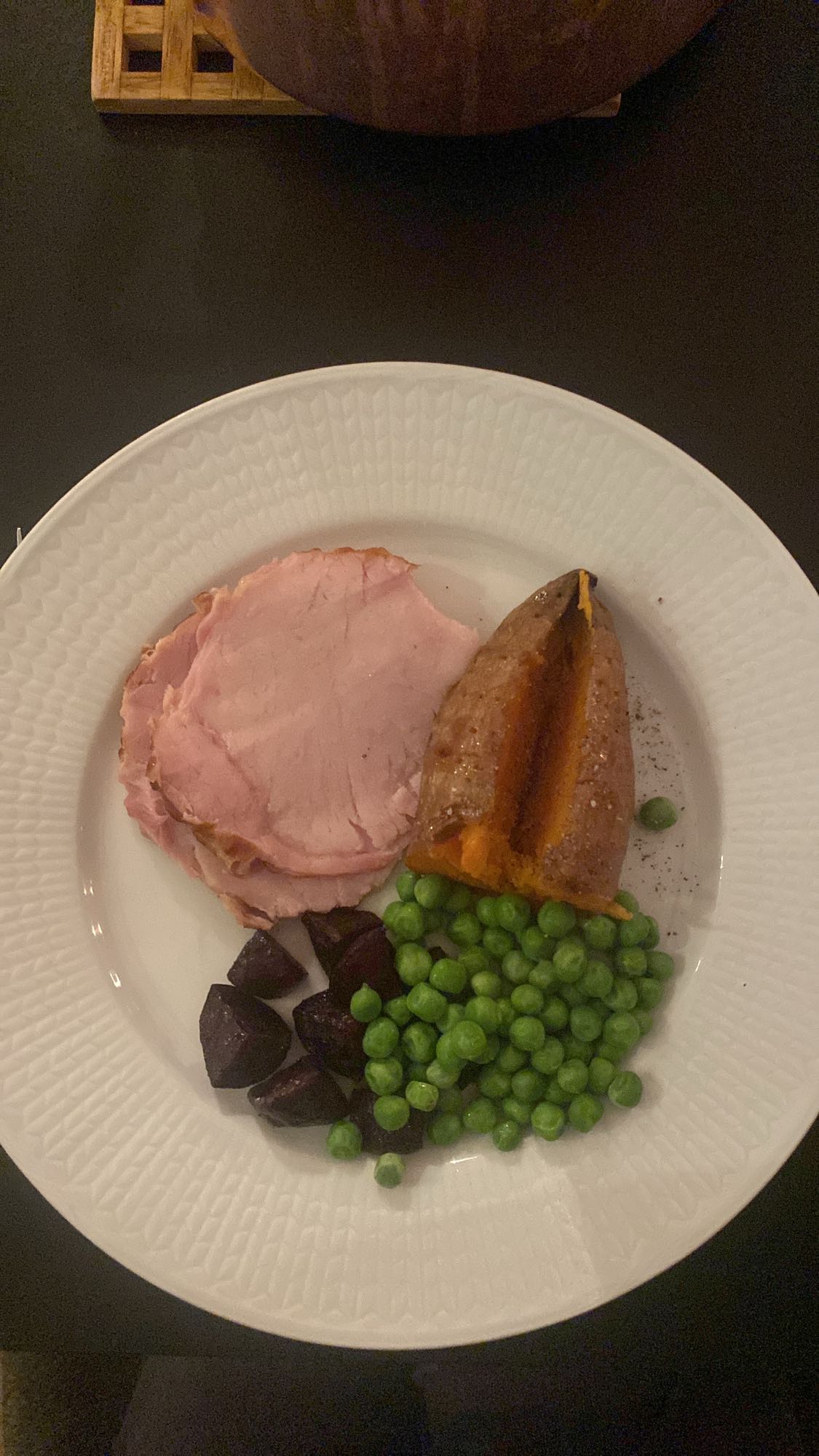 Skinka med grönsaker