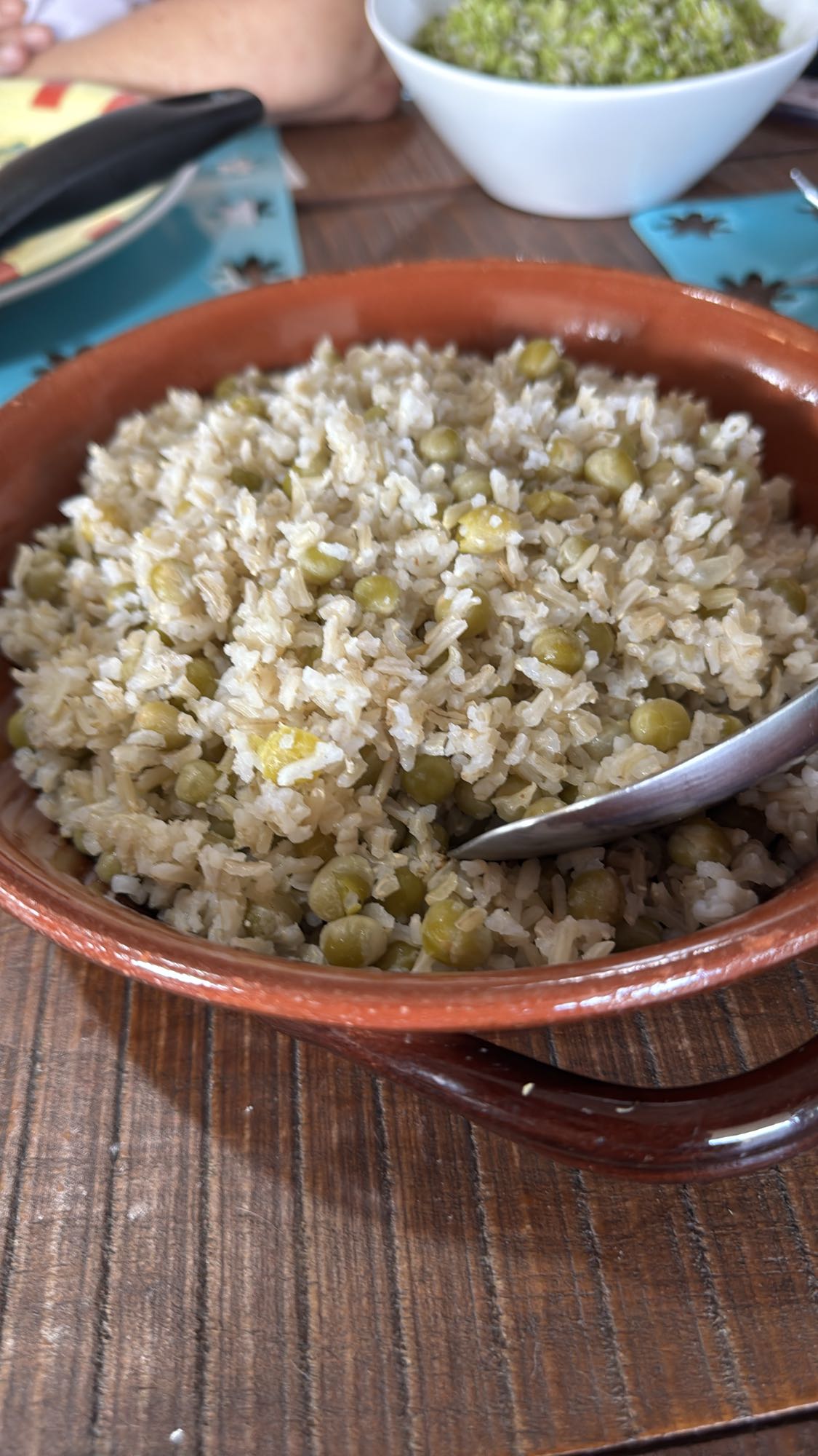 Arroz con guisantes