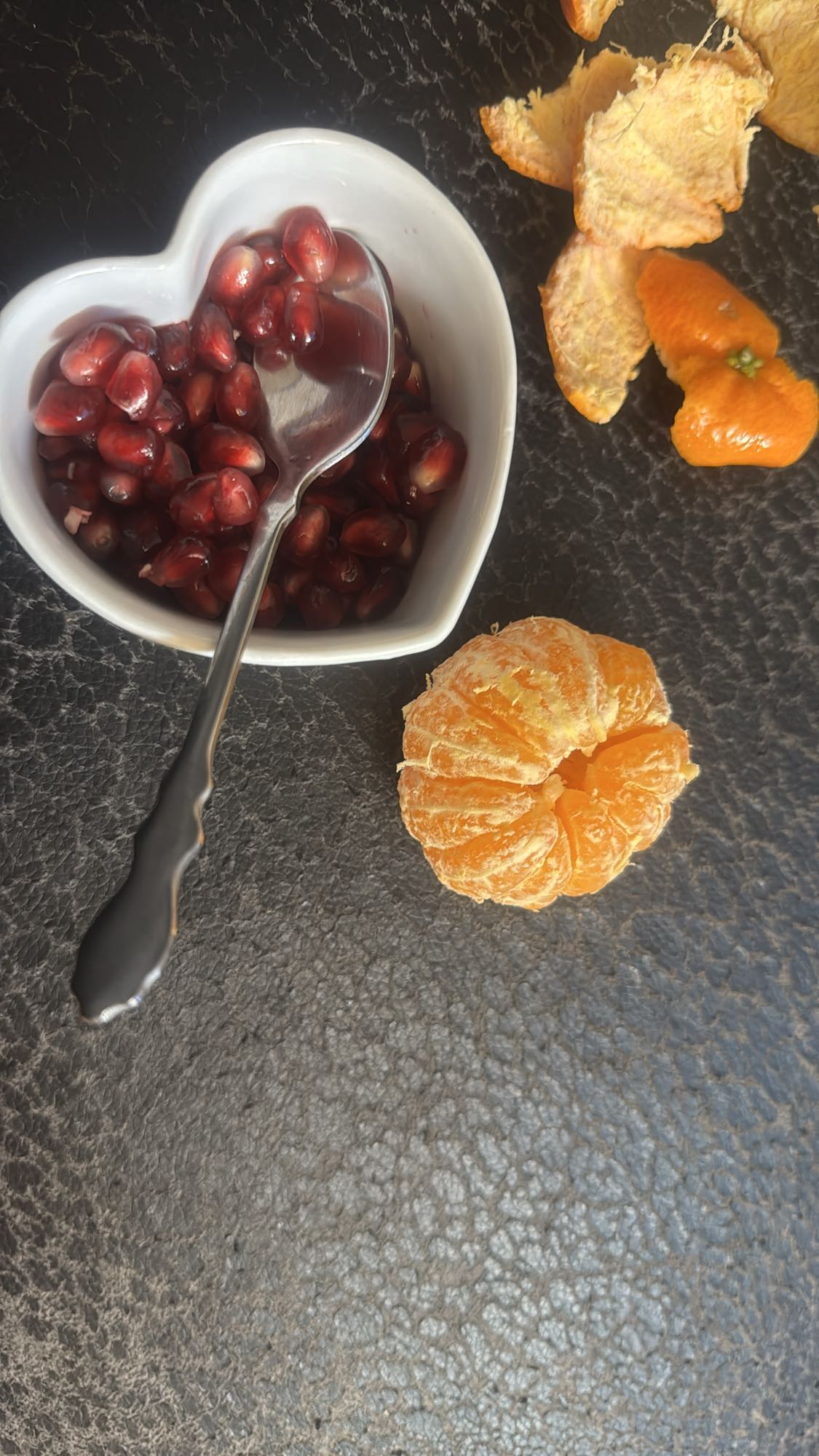 Granatäpple och clementin