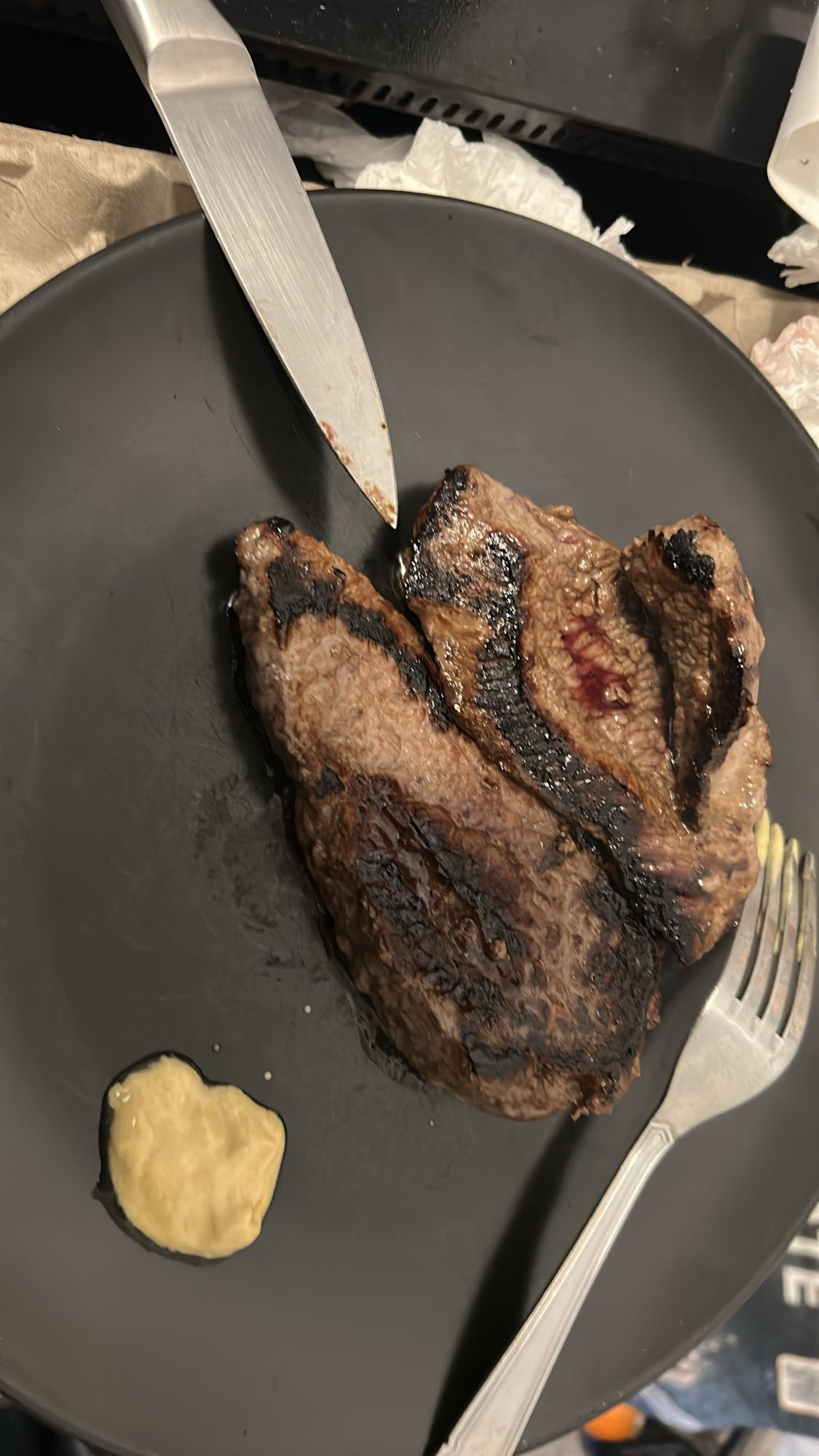 steak avec moutarde