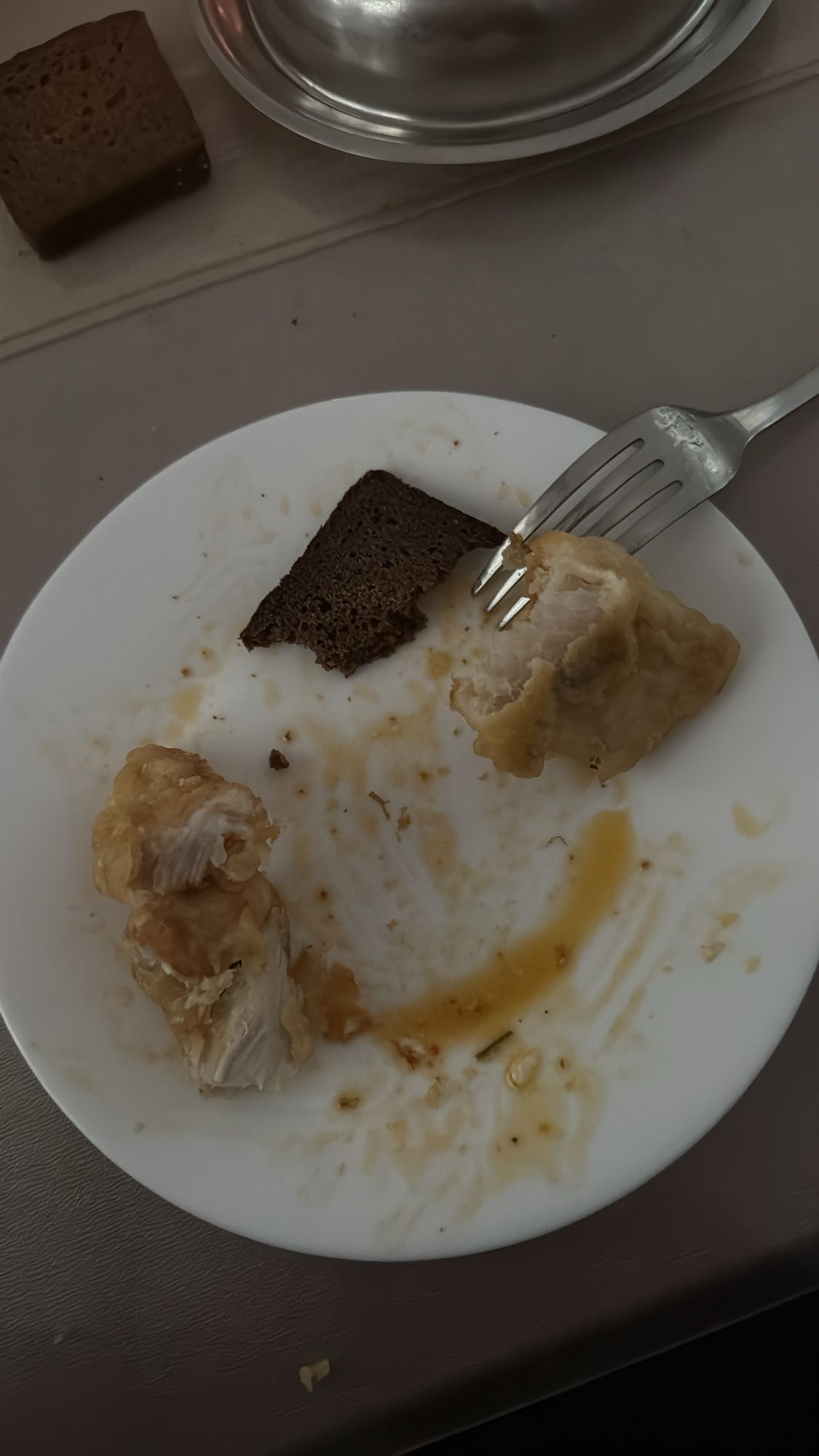 курица с ржаным хлебом