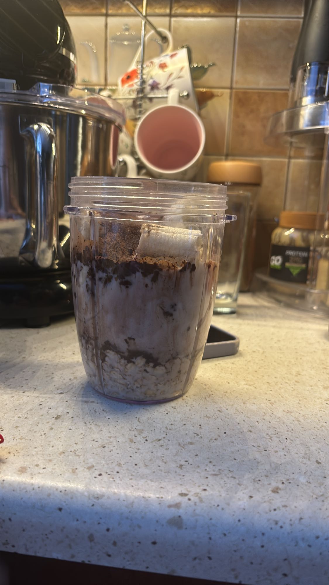 koktajl bananowy z owsianką