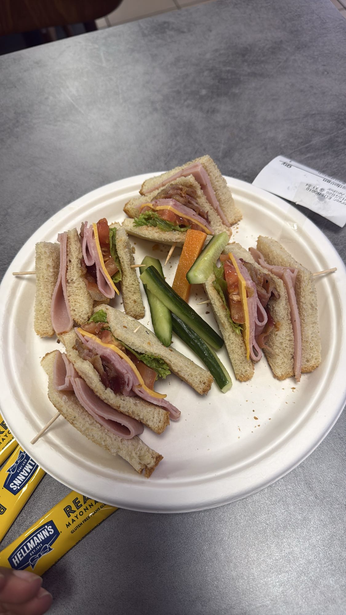 Mini Ham Sandwich Plate