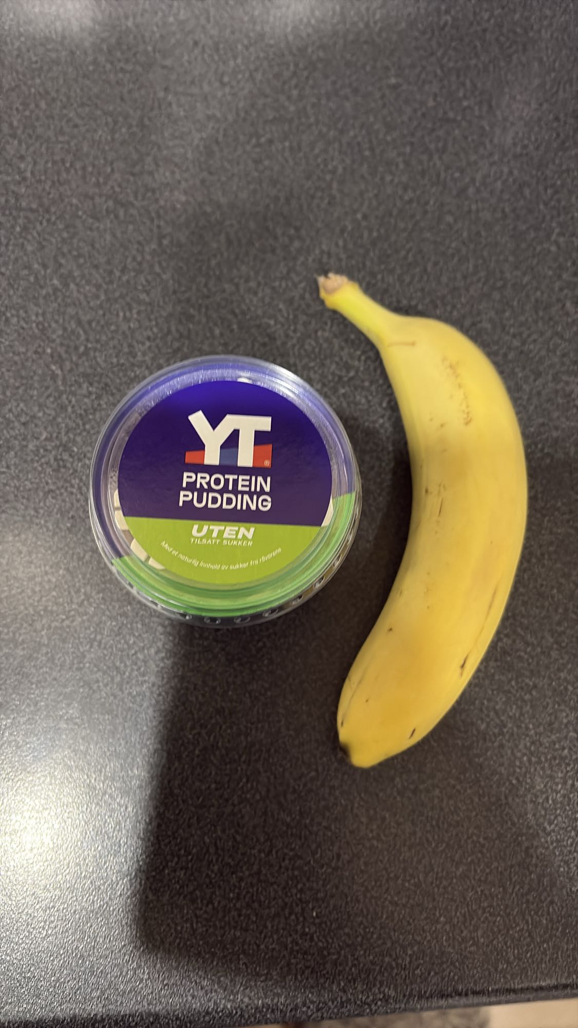 YT proteinpudding og banan
