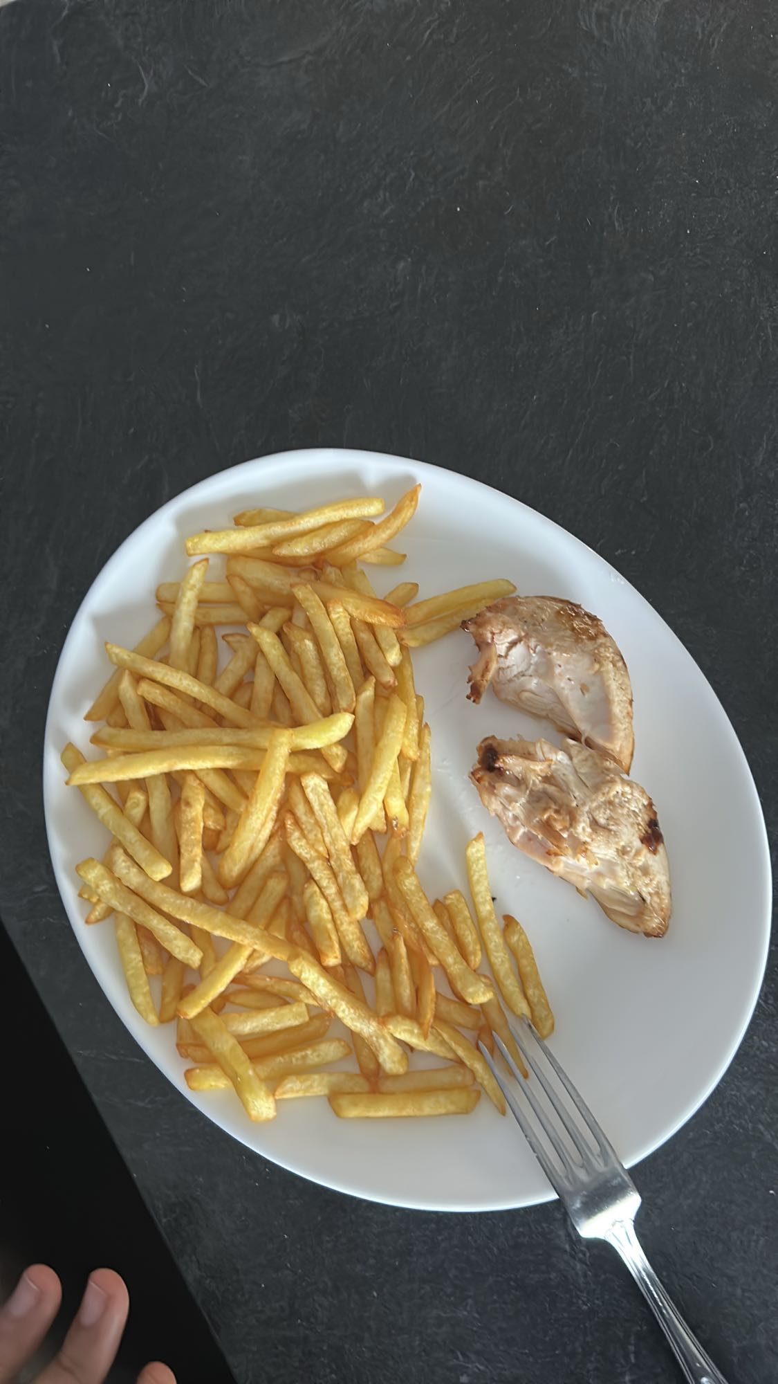 Poulet et frites