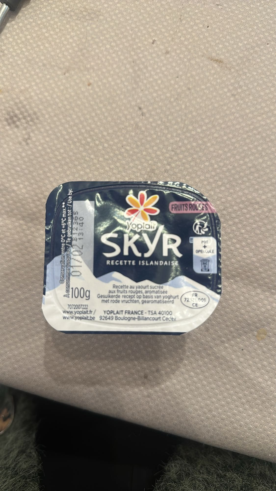 Skyr fruits rouges