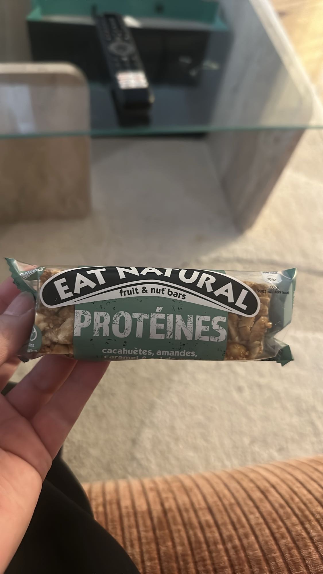 Barre protéinée noix