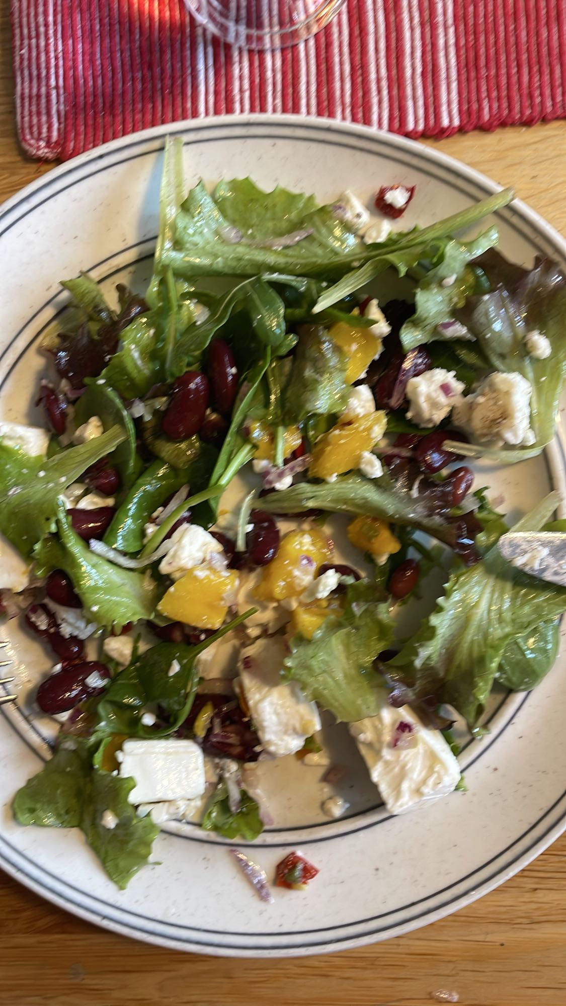 Blandsallad med feta