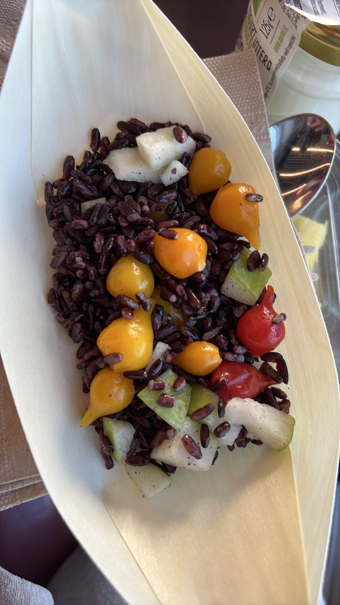 Black rice veggie salad