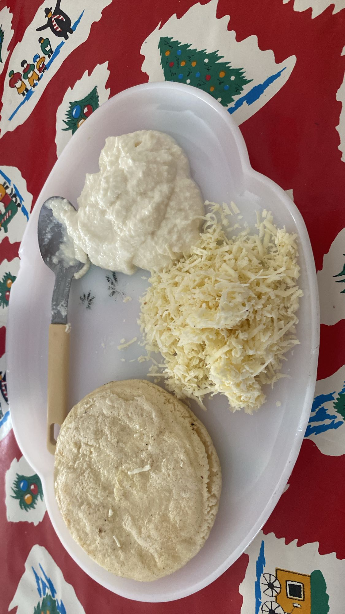 Arepas con quesos