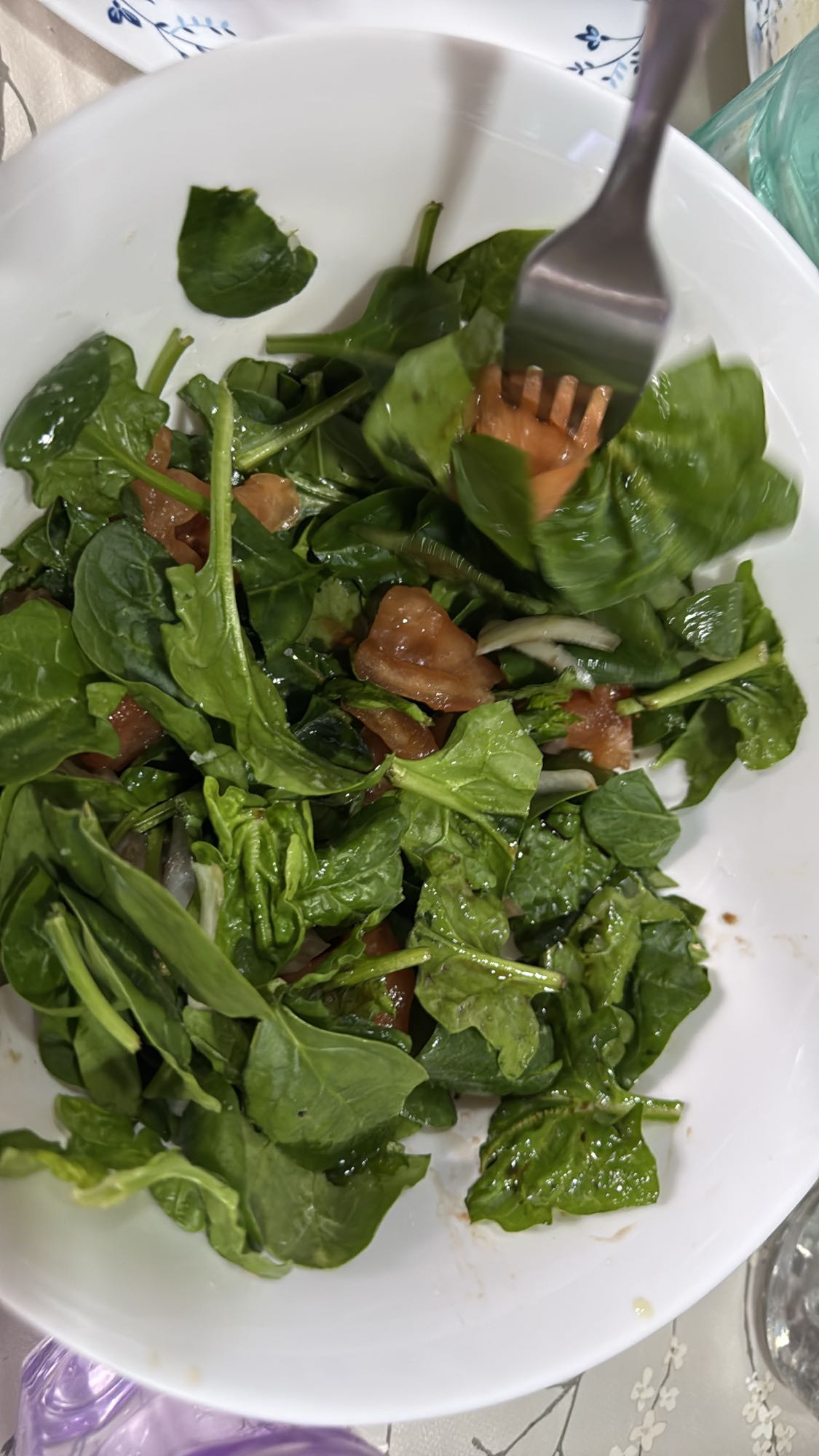 ensalada de espinaca