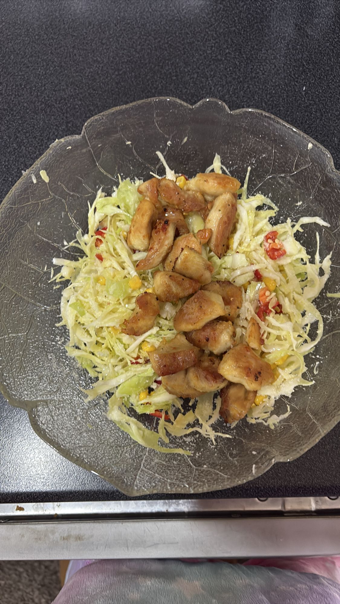 Kyllingsalat med kål