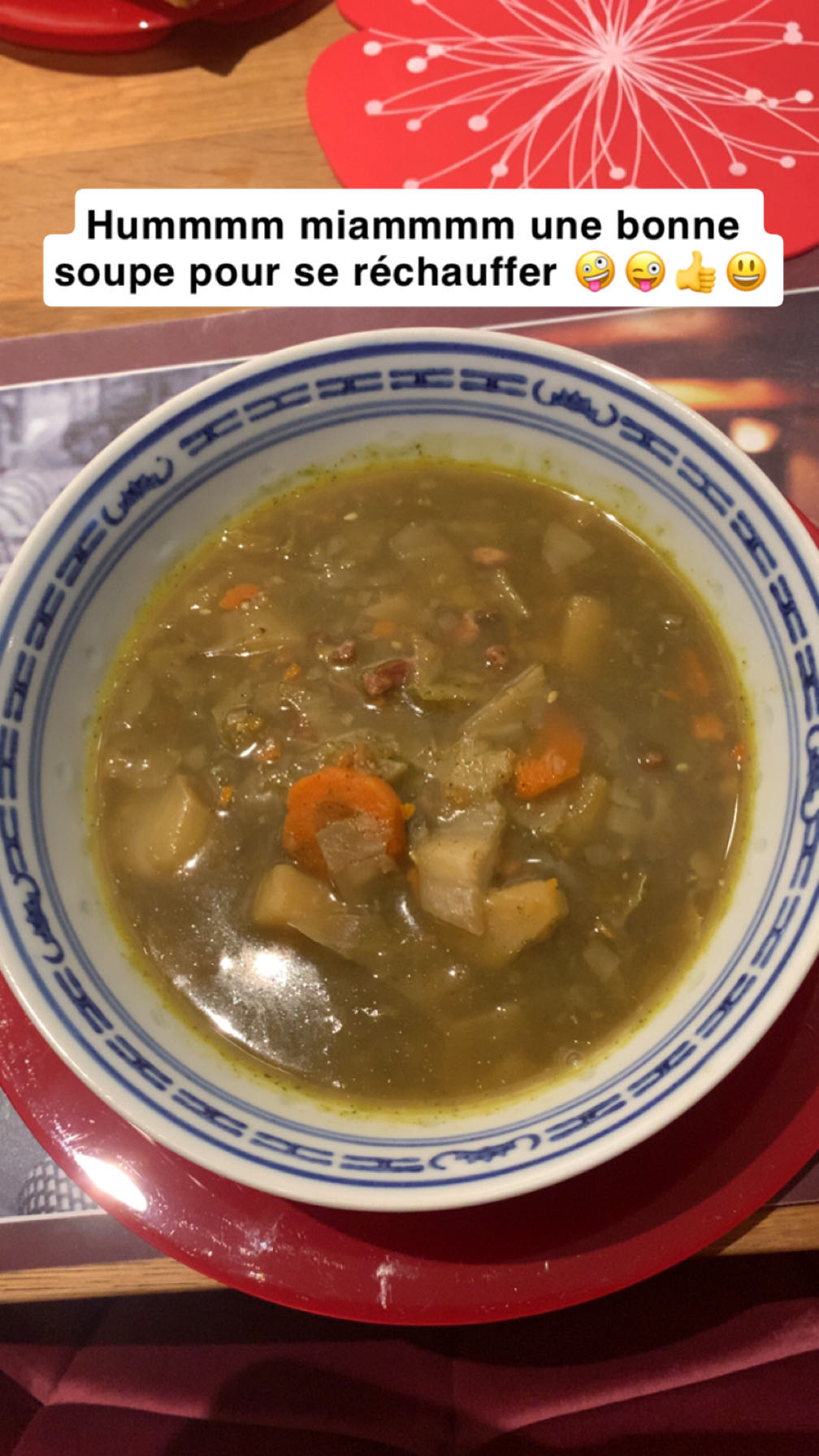 Soupe de légumes maison