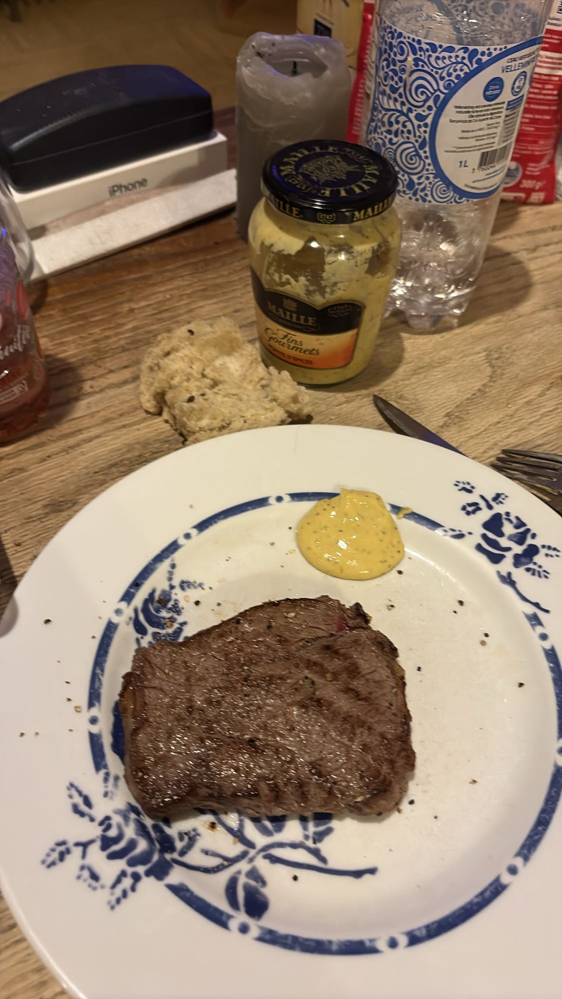 steak avec moutarde
