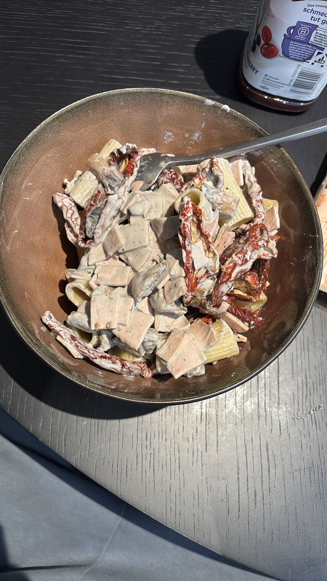 Pâtes crémeuses au jambon