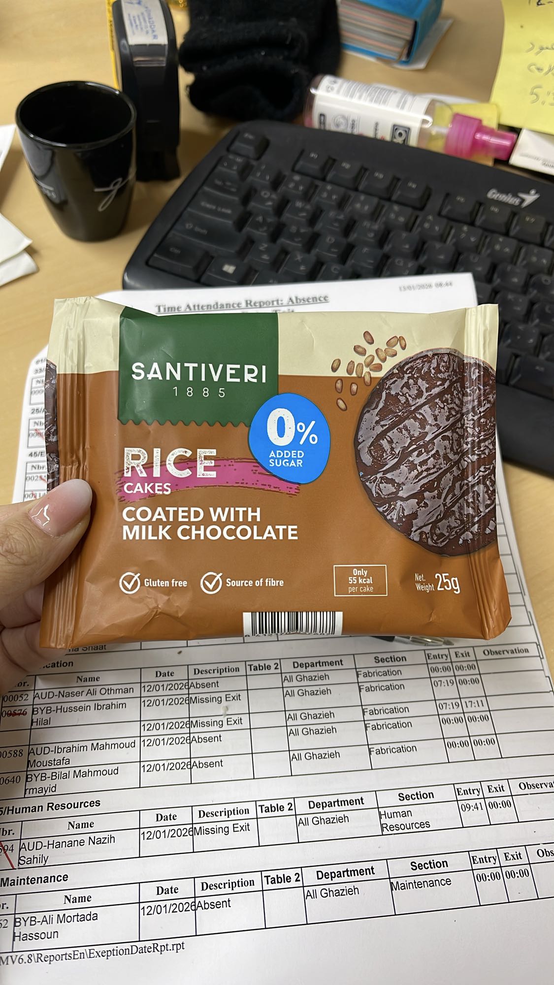 Rice Cake with Milk Chocolate