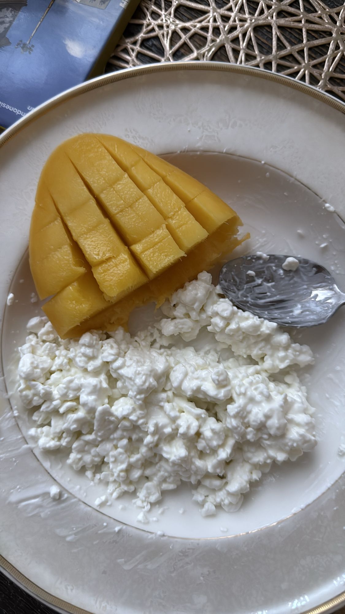 манго с творогом