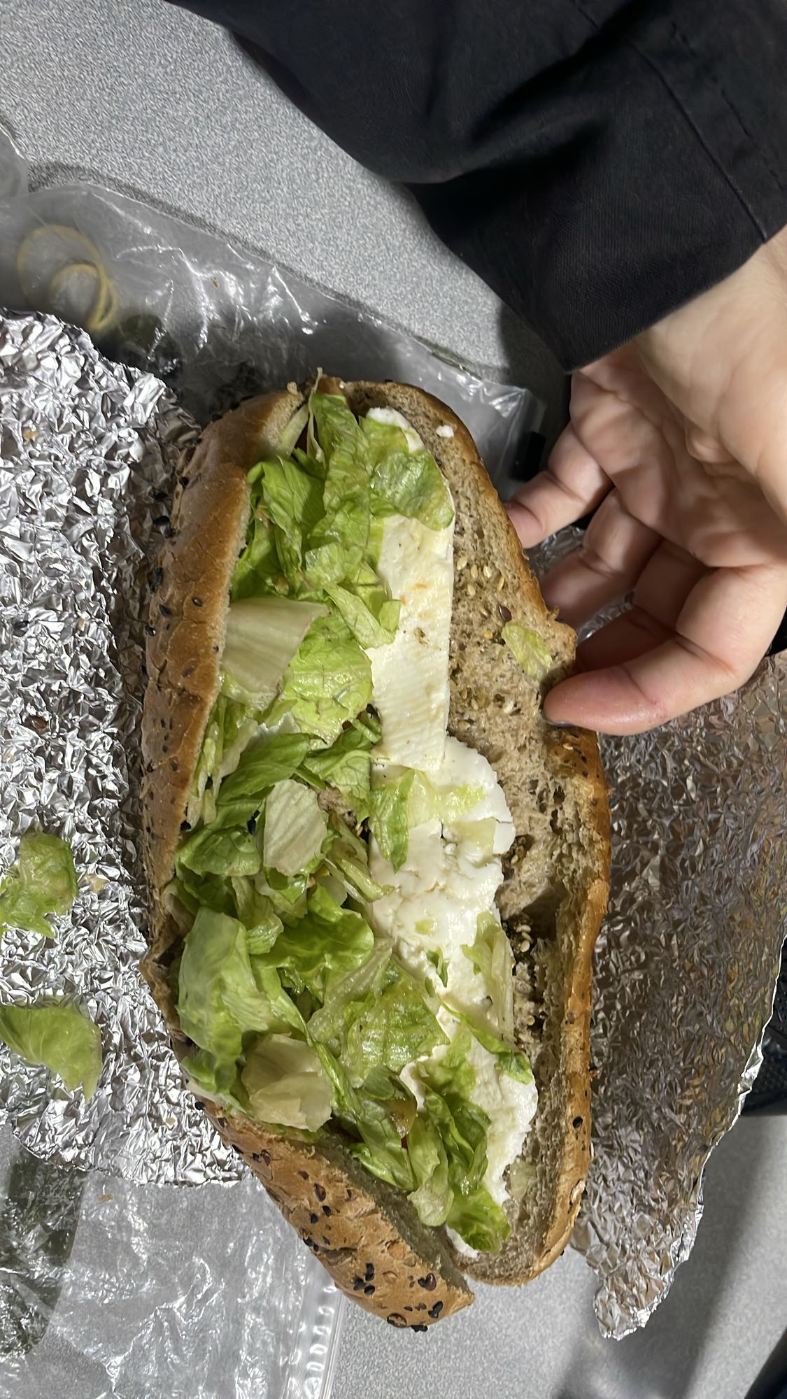 Cheese Lettuce Sandwich