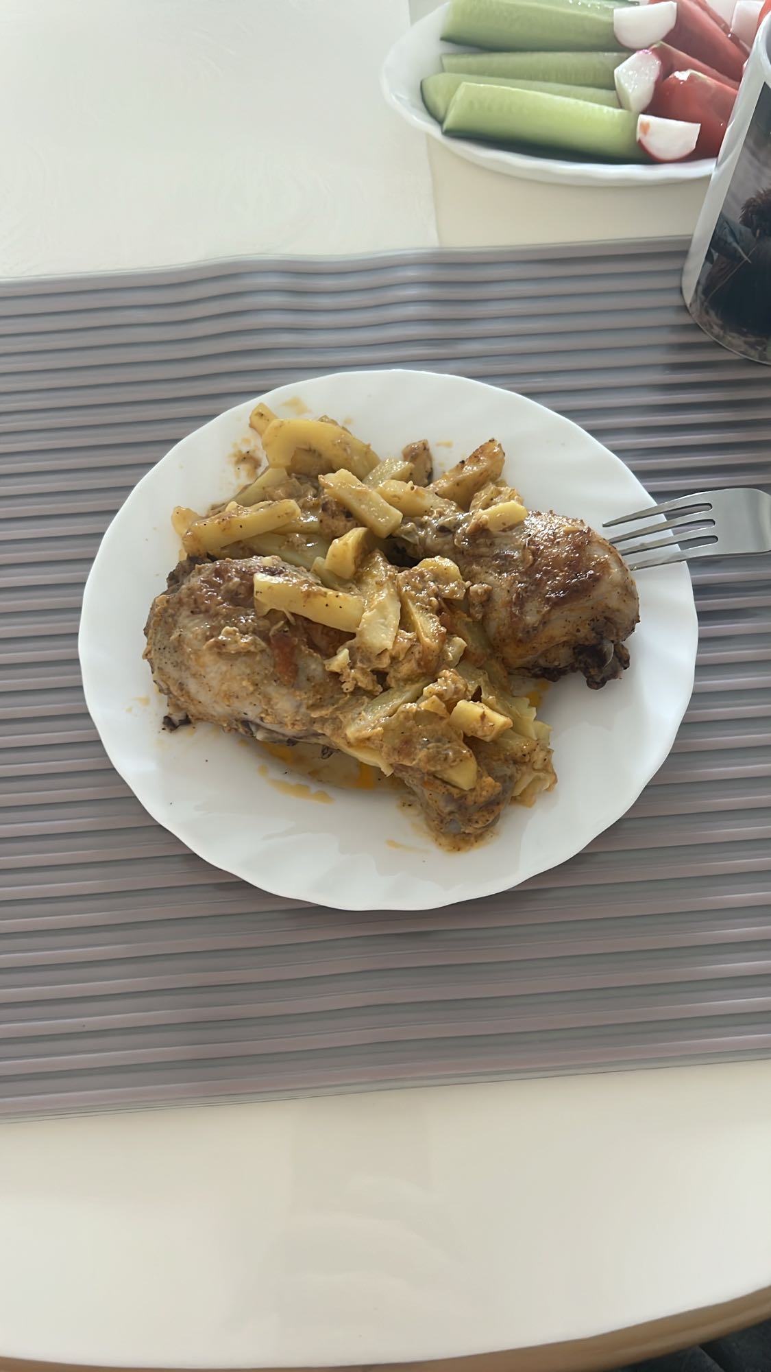 Курица с картофелем