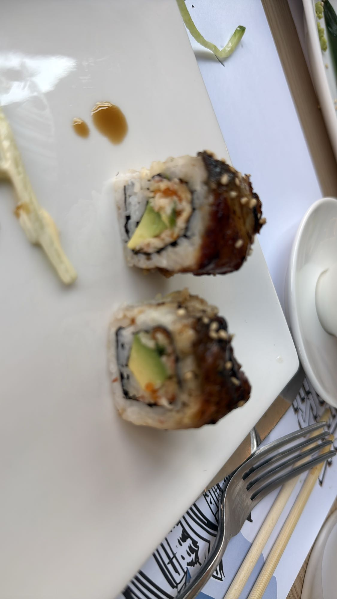 Avocado Eel Sushi Roll