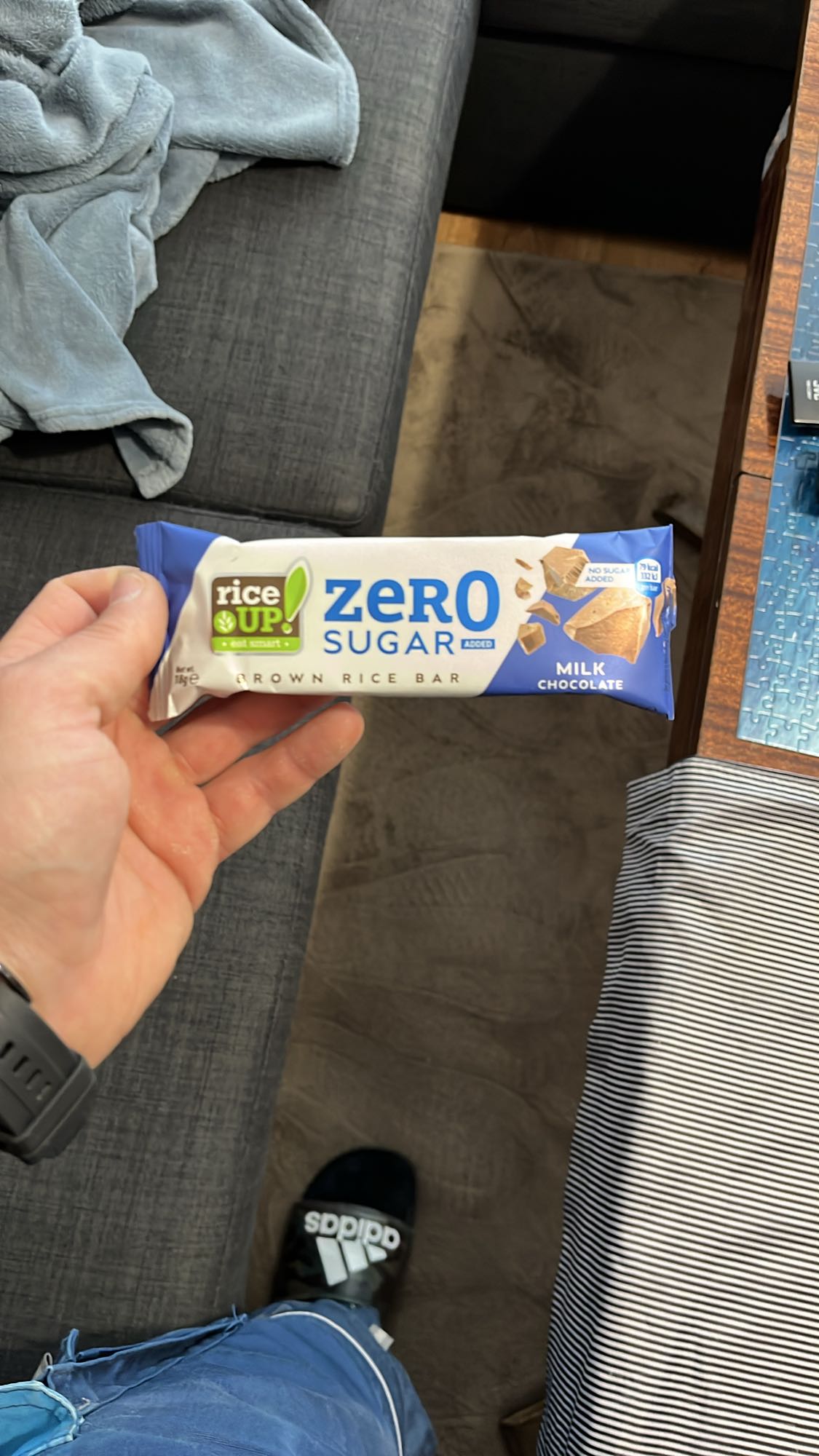 Оризов бар с млячен шоколад